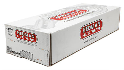 Hedman Hedders STANDARD UNCOATED HEADERS; 1-5/8 IN. TUBE DIA.; 3 IN. COLL.; FULL LENGTH DESIGN (FOR CLOSE RATIO STEERING BOXES) 68670