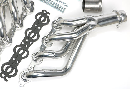 Hedman Hedders LS SWAP HEADERS; MID LENGTH; 70-81 CAMARO AND FIREBIRD (F-BODY); HTC SILVER CERAMIC COATED 68726