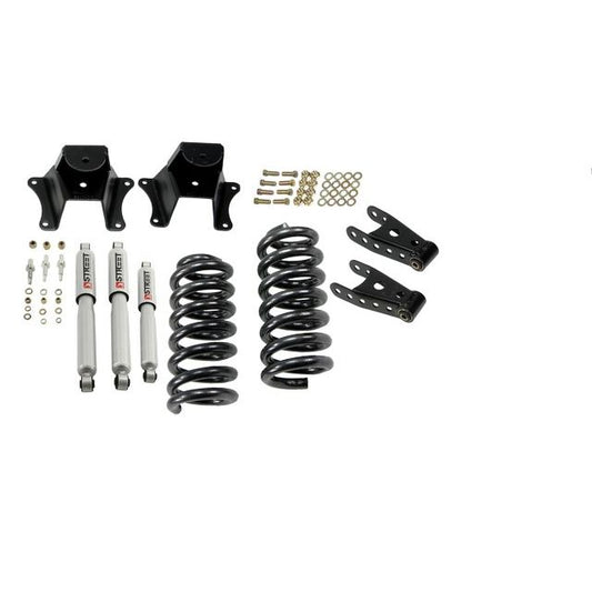 BELLTECH 703SP LOWERING KITS Front And Rear Complete Kit W/ Street Performance Shocks 1973-1987 Chevrolet C10 2 in. F/4 in. R drop W/ Street Performance Shocks