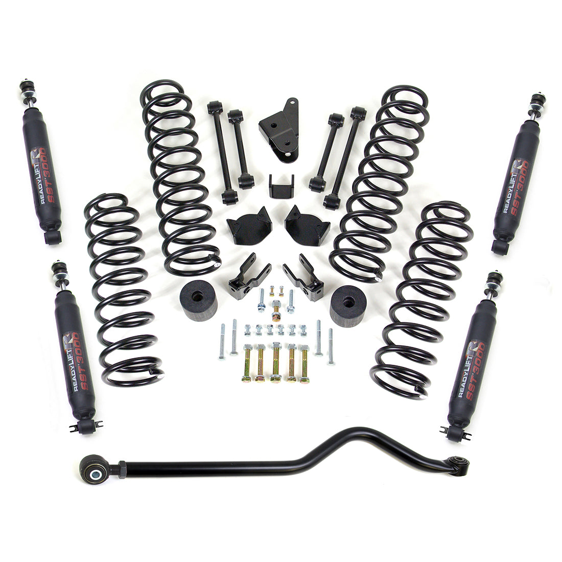 ReadyLift 2007-17 JEEP JK 4'' SST Coil Spring Lift Kit with Adj Track Bar and SST3000 Shocks 69-6403