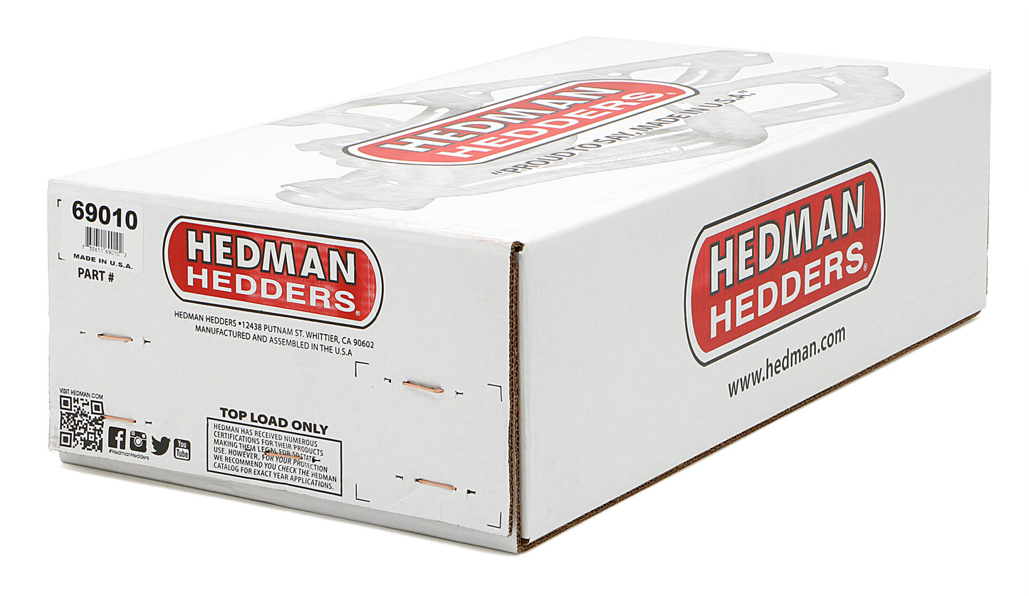 Hedman Hedders 67-87 C10/C20 TRUCKS AND SUVS WITH SB CHEVY; STANDARD UNCOATED HEADERS; 1-5/8 IN. TUBE DIA.; 3 IN. COLL.; MID-LENGTH DESIGN 69010