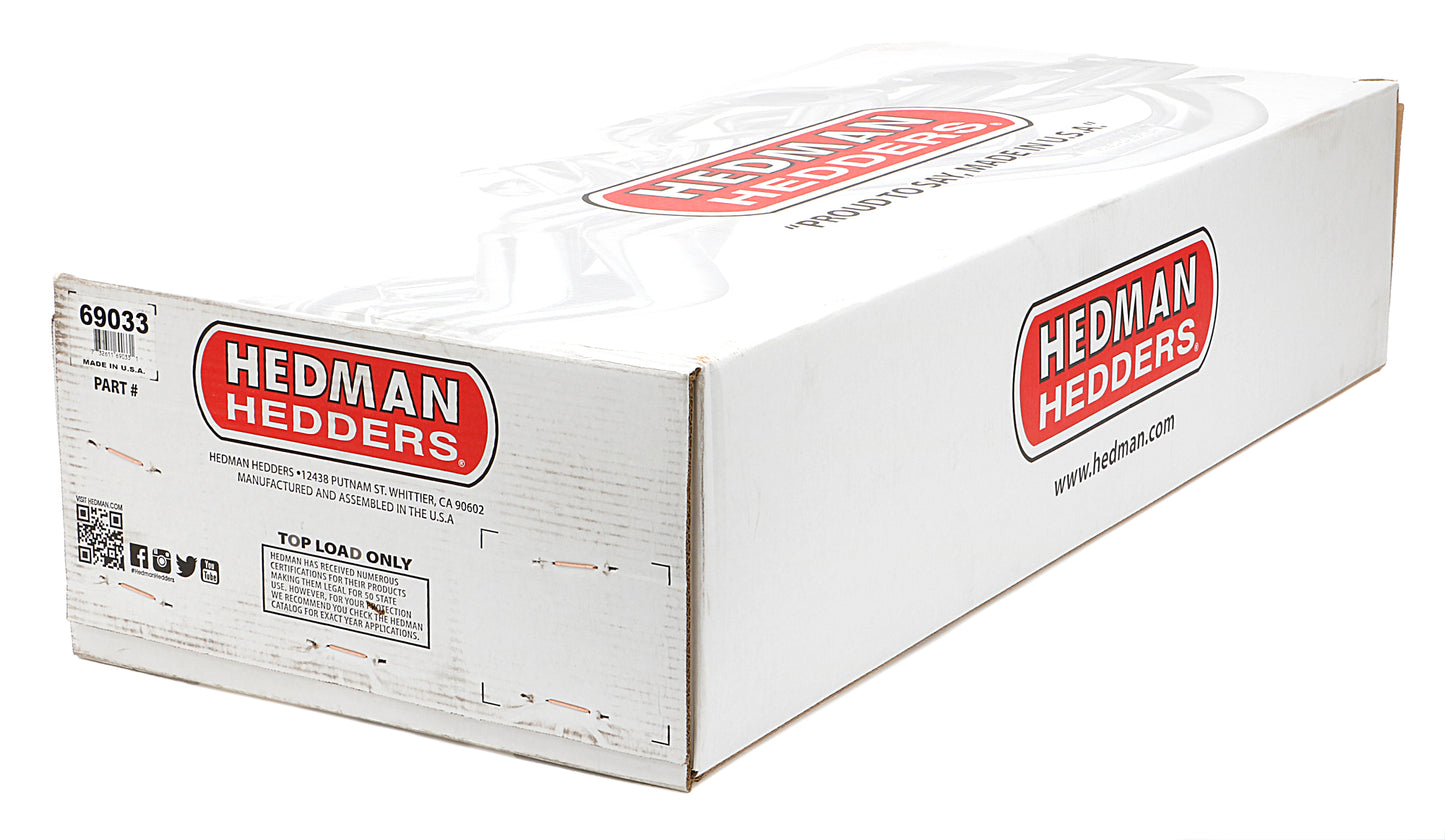 Hedman Hedders S10 / SB CHEVY V8 UNDER CHASSIS DESIGN ENGINE SWAP HEADERS SWAP HEADERS; 1-1/2 IN. LONG TUBE- BLACK MAXX CERAMIC COATED 69033