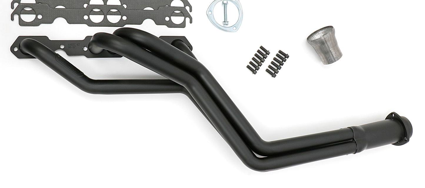 Hedman Hedders S10 / SB CHEVY V8 UNDER CHASSIS DESIGN ENGINE SWAP HEADERS SWAP HEADERS; 1-1/2 IN. LONG TUBE- BLACK MAXX CERAMIC COATED 69033