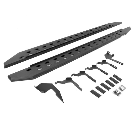 Go Rhino 69036880SPC RB10 Slim Line Running Boards With Mounting Brackets Textured Black