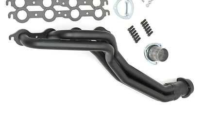 Hedman Hedders HEDMAN HEADERS 1982-04 CHEVY/GMC S10/S15 (2WD) LS SWAP HEADERS; 1-1/2 IN. LONG TUBE; 3 IN. BALL/SOCKET COLLECTOR- BLACK MAXX CERAMIC COATED 69053