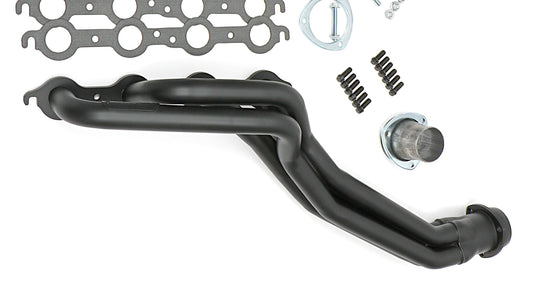 Hedman Hedders HEDMAN HEADERS 1982-04 CHEVY/GMC S10/S15 (2WD) LS SWAP HEADERS; 1-1/2 IN. LONG TUBE; 3 IN. BALL/SOCKET COLLECTOR- BLACK MAXX CERAMIC COATED 69053