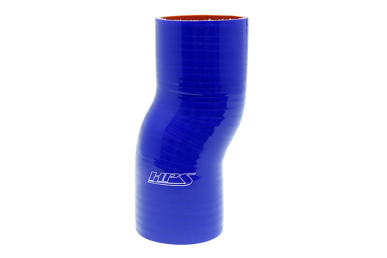 HPS Performance Silicone Offset Coupler HoseHigh Temp 4-ply Reinforced3" ID6" LongBlue HTSOC-300-L6-BLUE