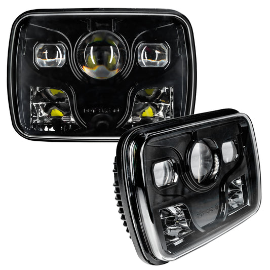 Oracle Lighting 6919-001 - ORACLE 7in.x6in. 40W Replacement LED Headlight - Black (Pair)