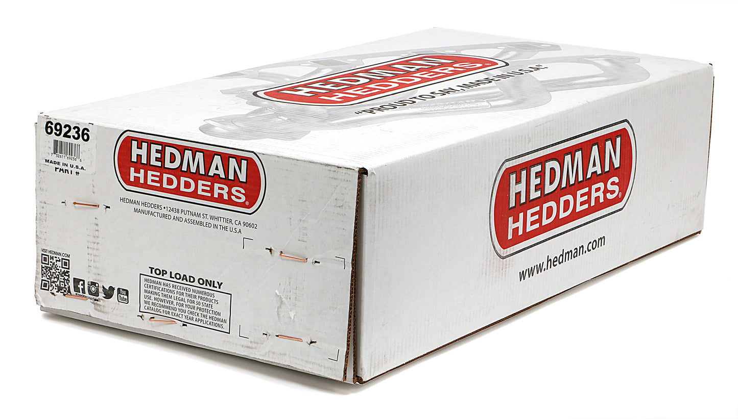 Hedman Hedders HTC COATED HEADERS; 1-5/8 IN. TUBE DIA.; 3 IN. COLL.; FULL LENGTH DESIGN 69236