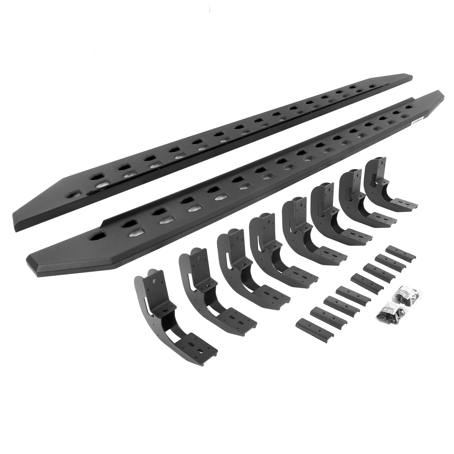 Go Rhino 69404887SPC RB10 Slim Line Running Boards With Mounting Brackets Textured Black