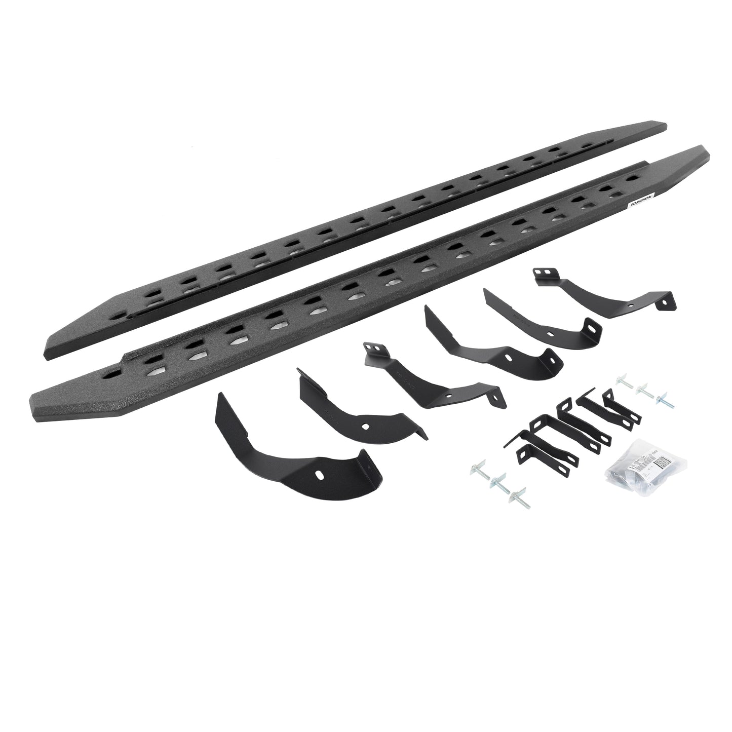Go Rhino 69405187ST RB20 Slim Line Running Boards With Mounting Brackets Protective Bedliner Coating