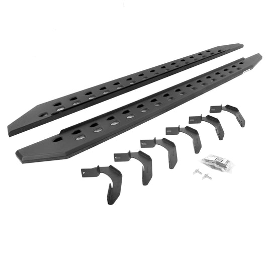 Go Rhino 69412680SPC RB10 Slim Line Running Boards With Mounting Brackets Textured Black