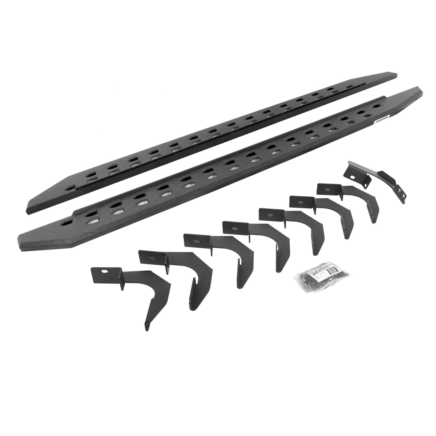 Go Rhino 69423580ST RB20 Slim Line Running Boards With Mounting Brackets Protective Bedliner Coating