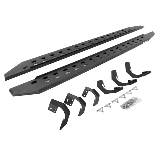 Go Rhino 69430680SPC RB10 Slim Line Running Boards With Mounting Brackets Textured Black