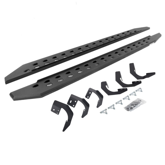 Go Rhino 69430687SPC RB10 Slim Line Running Boards With Mounting Brackets Textured Black