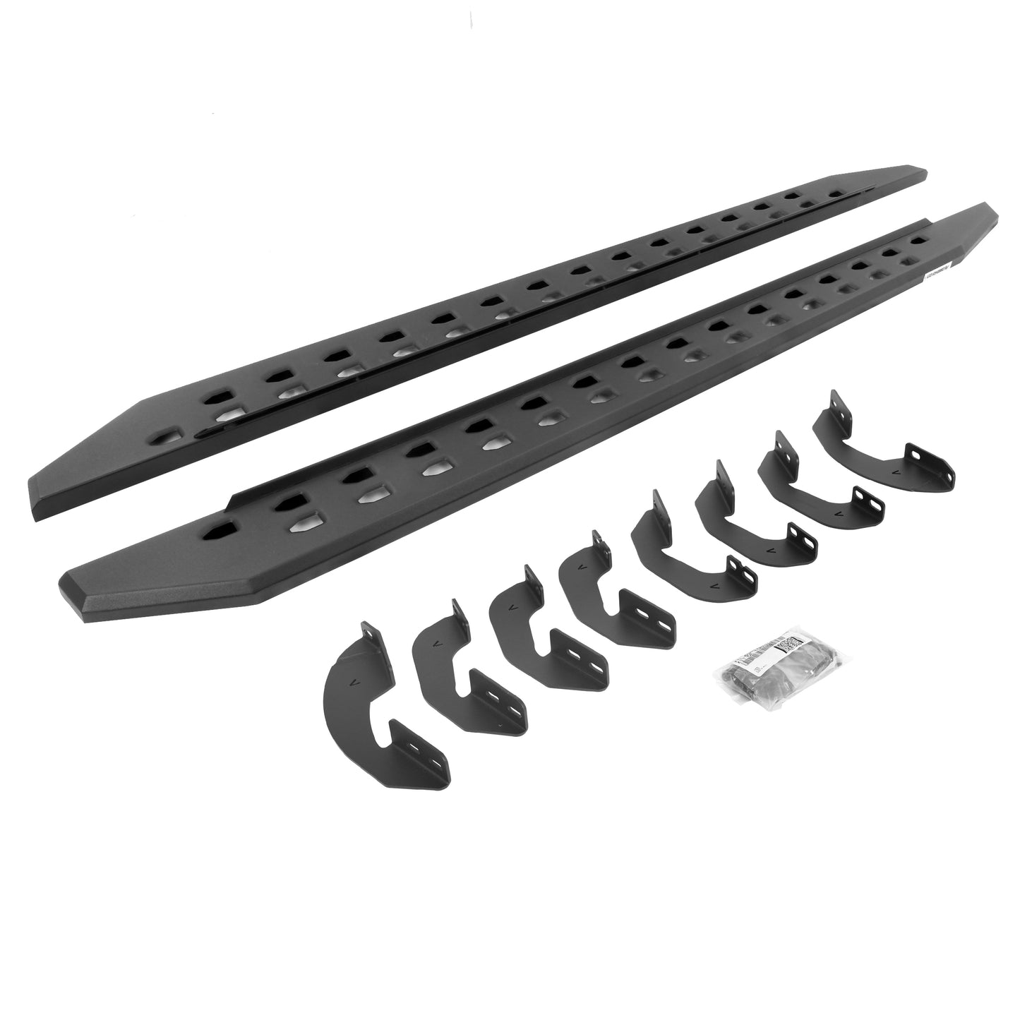 Go Rhino 69443687SPC RB10 Slim Line Running Boards With Mounting Brackets Textured Black