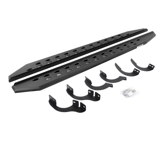 Go Rhino 69442568SPC RB10 Slim Line Running Boards With Mounting Brackets Textured Black