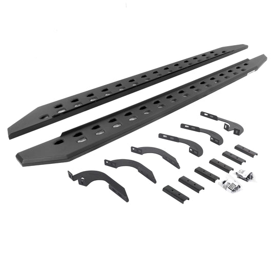 Go Rhino 69442987SPC RB10 Slim Line Running Boards With Mounting Brackets Textured Black
