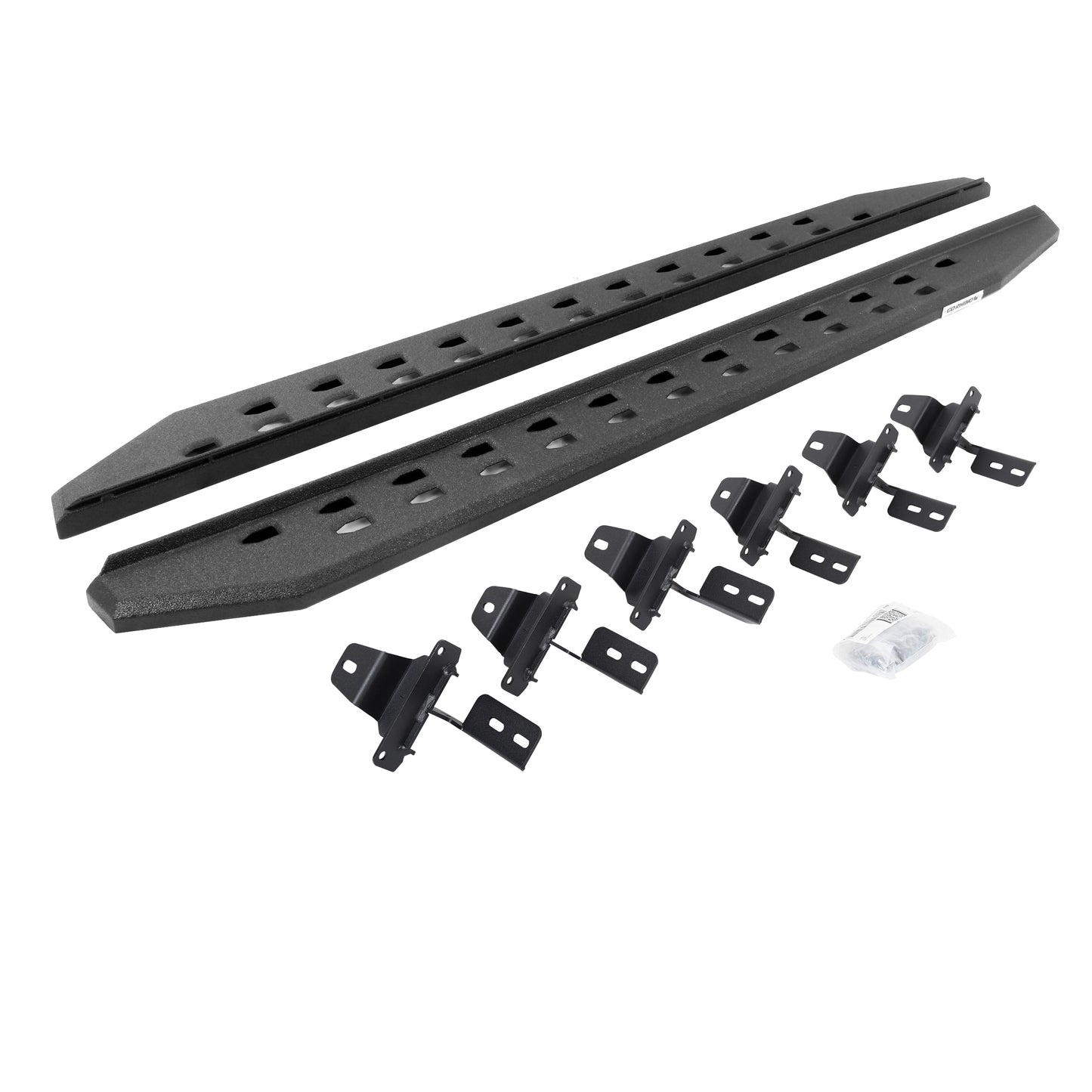Go Rhino 69450673ST RB20 Slim Line Running Boards With Mounting Brackets Protective Bedliner Coating