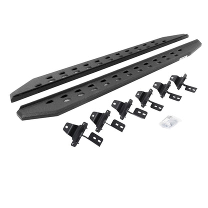 Go Rhino 69450673ST RB20 Slim Line Running Boards With Mounting Brackets Protective Bedliner Coating