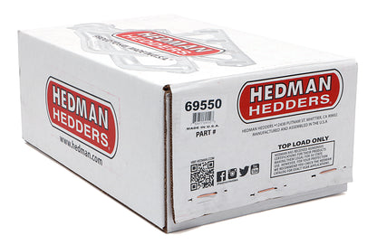 Hedman Hedders STANDARD UNCOATED ENGINE SWAP HEADERS; 1-1/2 IN. TUBE DIA.; 2-1/2 IN. COLL.; SHORTY DESIGN 69550