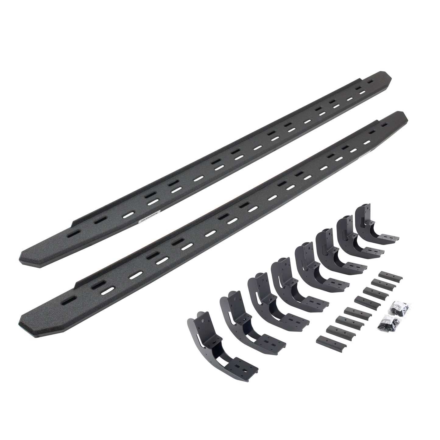 Go Rhino 69604887ST RB30 Slim Line Running Boards With Mounting Bracket Kit Protective Bedliner Coating