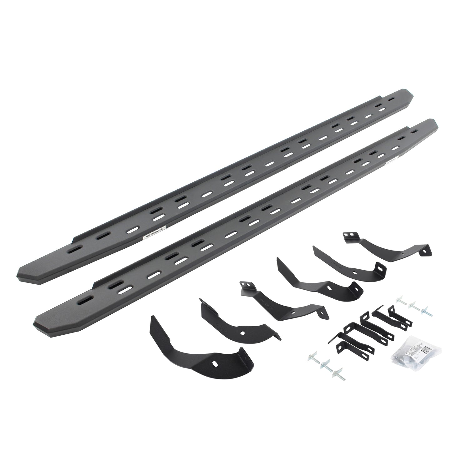 Go Rhino 69605187SPC RB30 Slim Line Running Boards With Mounting Bracket Kit Textured Black