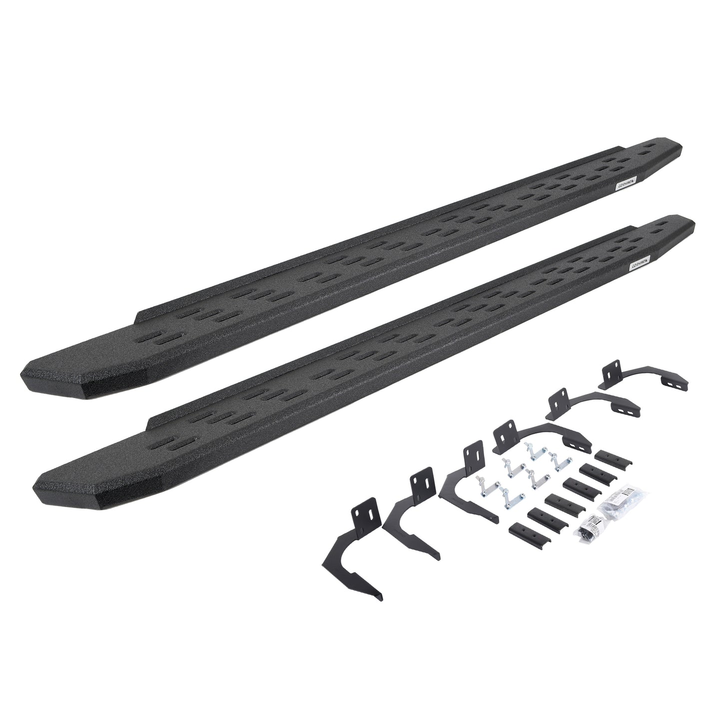 Go Rhino 69609980T RB30 Running Boards With Mounting Bracket Kit Protective Bedliner Coating