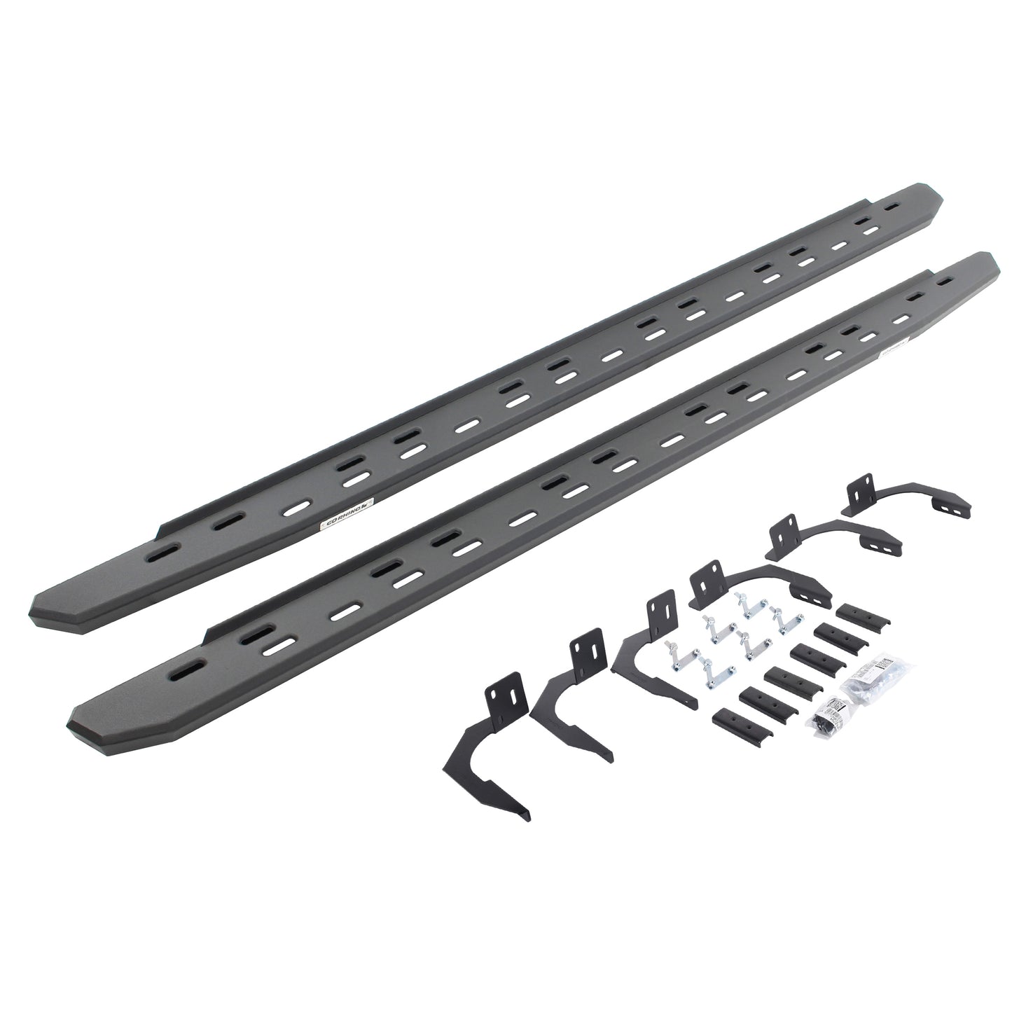 Go Rhino 69610687SPC RB30 Slim Line Running Boards With Mounting Bracket Kit Textured Black