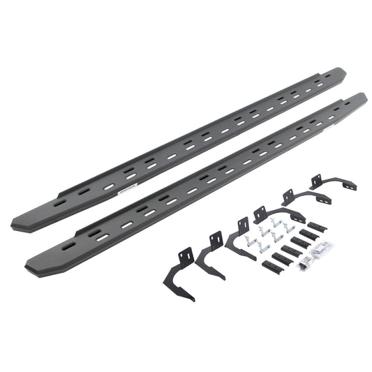 Go Rhino 69610687SPC RB30 Slim Line Running Boards With Mounting Bracket Kit Textured Black