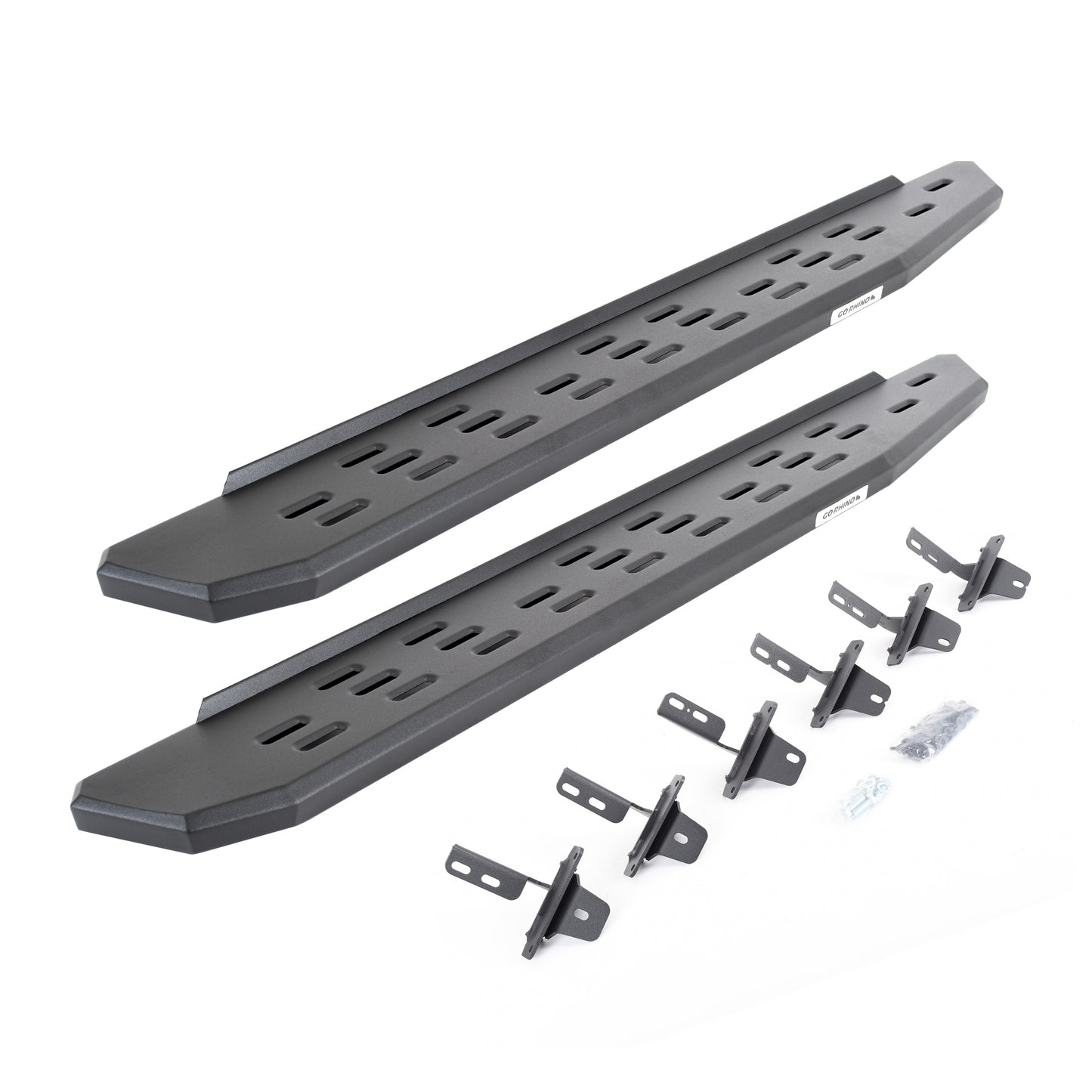 Go Rhino 69613157PC RB30 Running Boards With Mounting Bracket Kit Textured Black