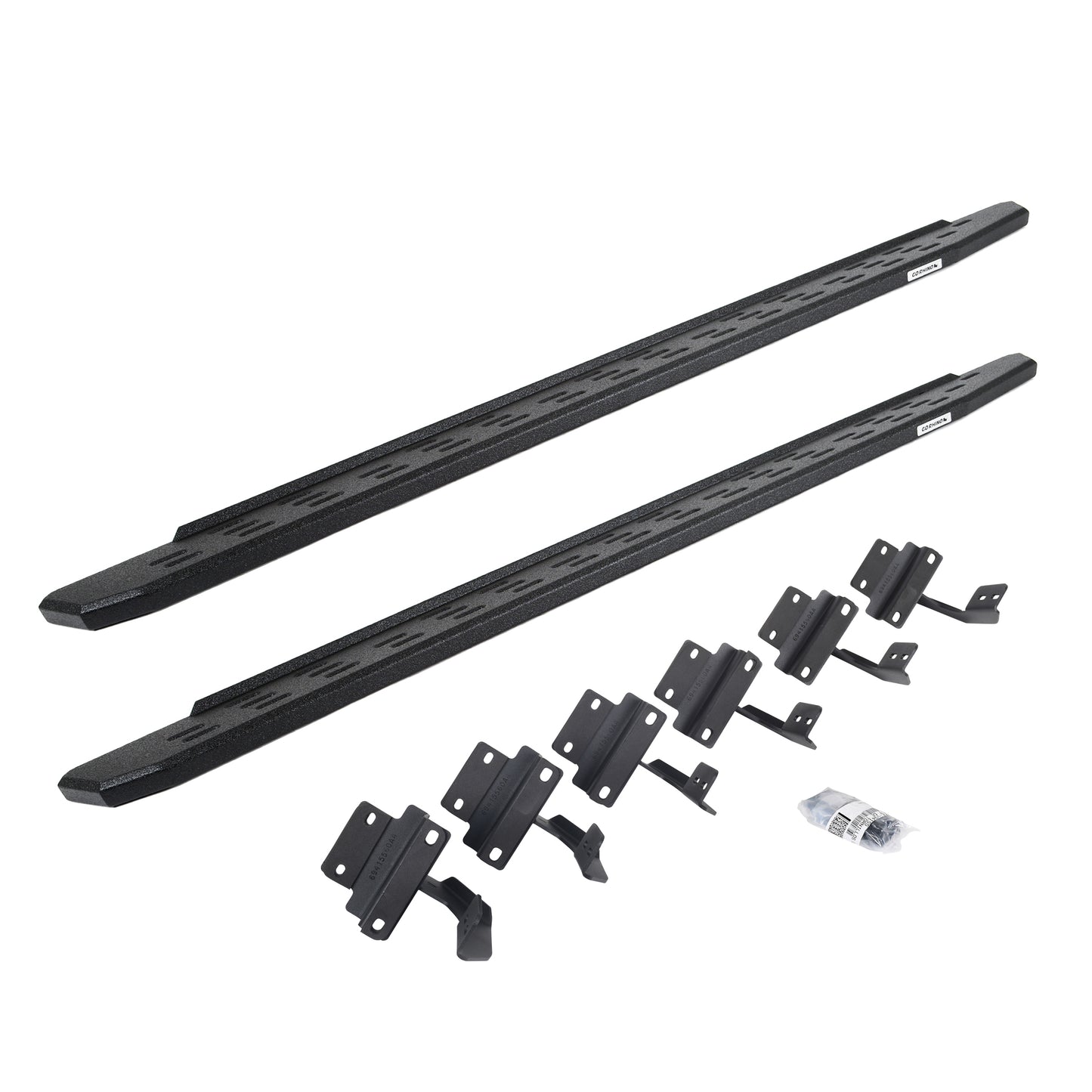 Go Rhino 69615087T RB30 Running Boards With Mounting Bracket Kit Protective Bedliner Coating