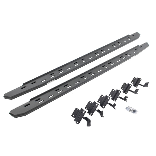 Go Rhino 69615587SPC RB30 Slim Line Running Boards With Mounting Bracket Kit Textured Black