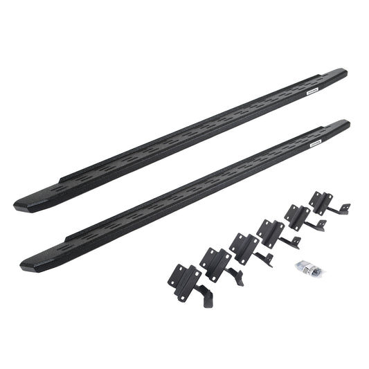 Go Rhino 69615587T RB30 Running Boards With Mounting Bracket Kit Protective Bedliner Coating