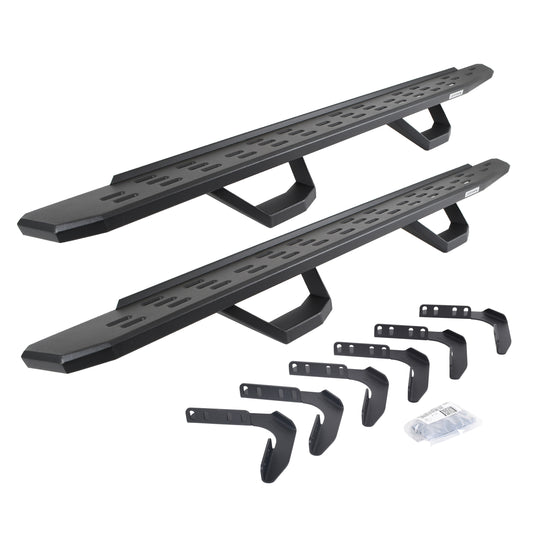 RB30 Running Boards With Mounting Brackets 2 Pairs Drop Steps Kit