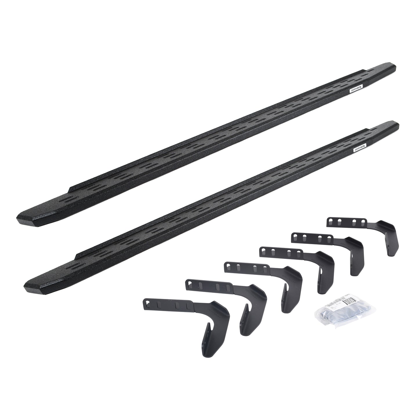 Go Rhino 69618087T RB30 Running Boards With Mounting Bracket Kit Protective Bedliner Coating
