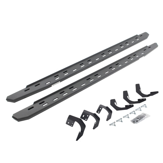 Go Rhino 69620687SPC RB30 Slim Line Running Boards With Mounting Bracket Kit Textured Black
