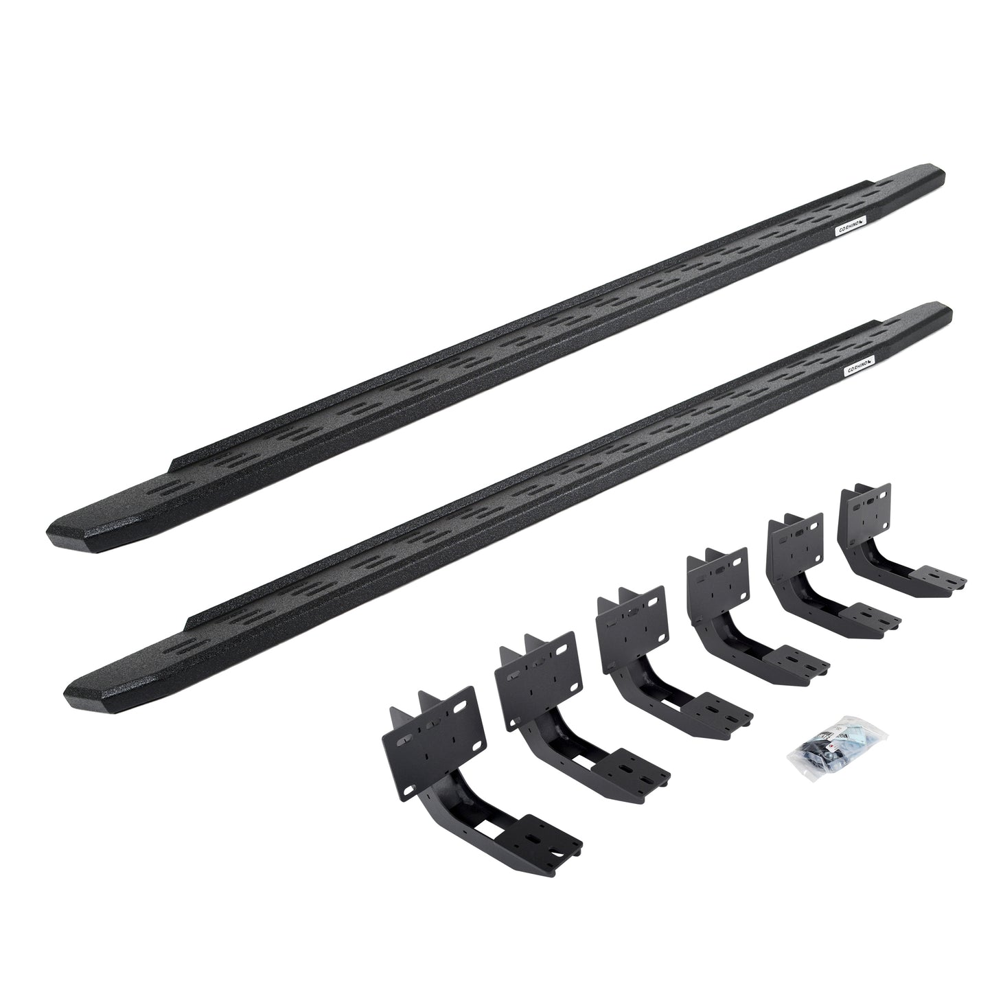 Go Rhino 69630687T RB30 Running Boards With Mounting Bracket Kit Protective Bedliner Coating