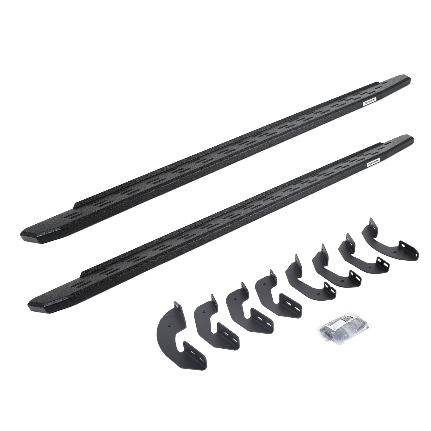Go Rhino 69641687T RB30 Running Boards With Mounting Bracket Kit Protective Bedliner Coating