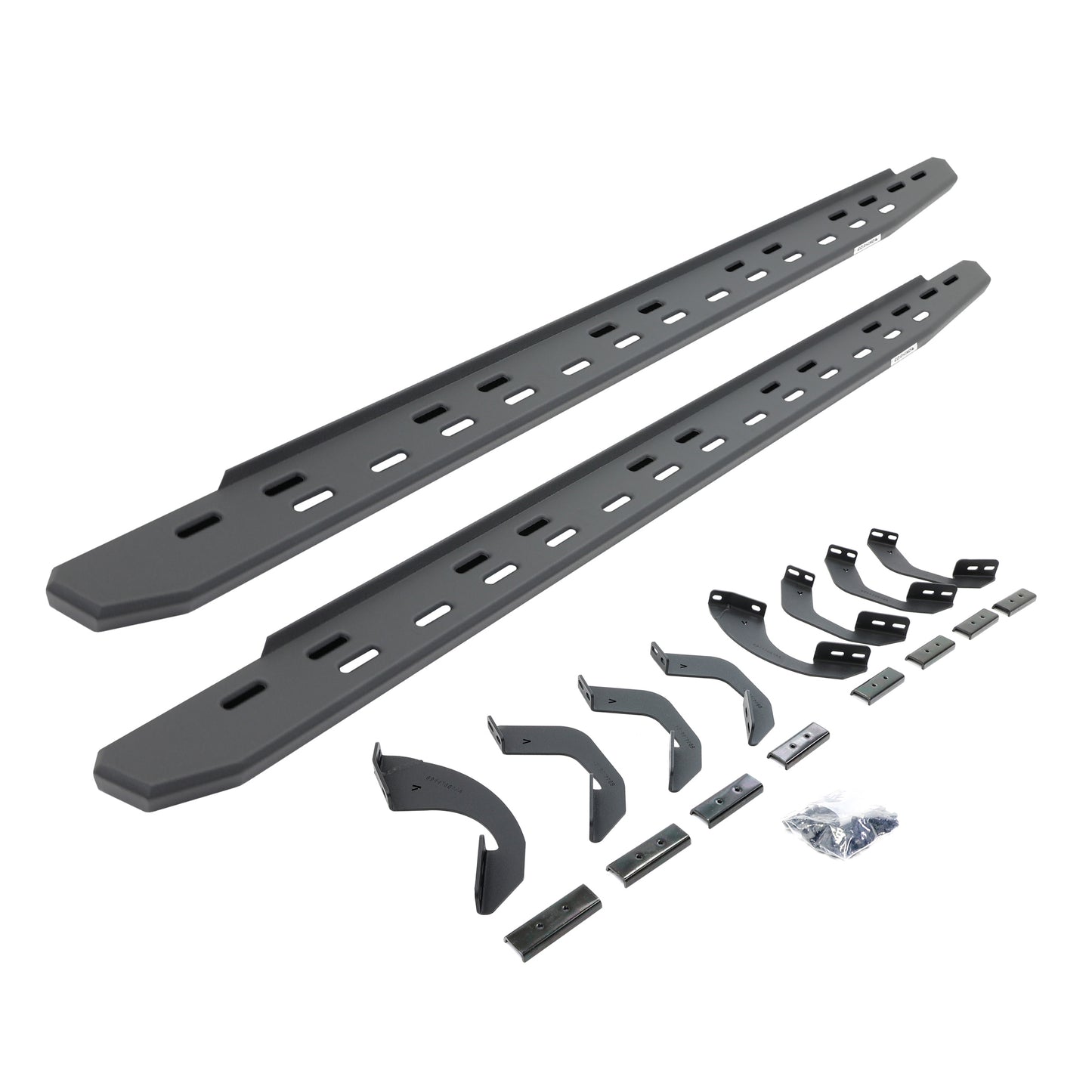 Go Rhino 69643580SPC RB30 Slim Line Running Boards With Mounting Bracket Kit Textured Black