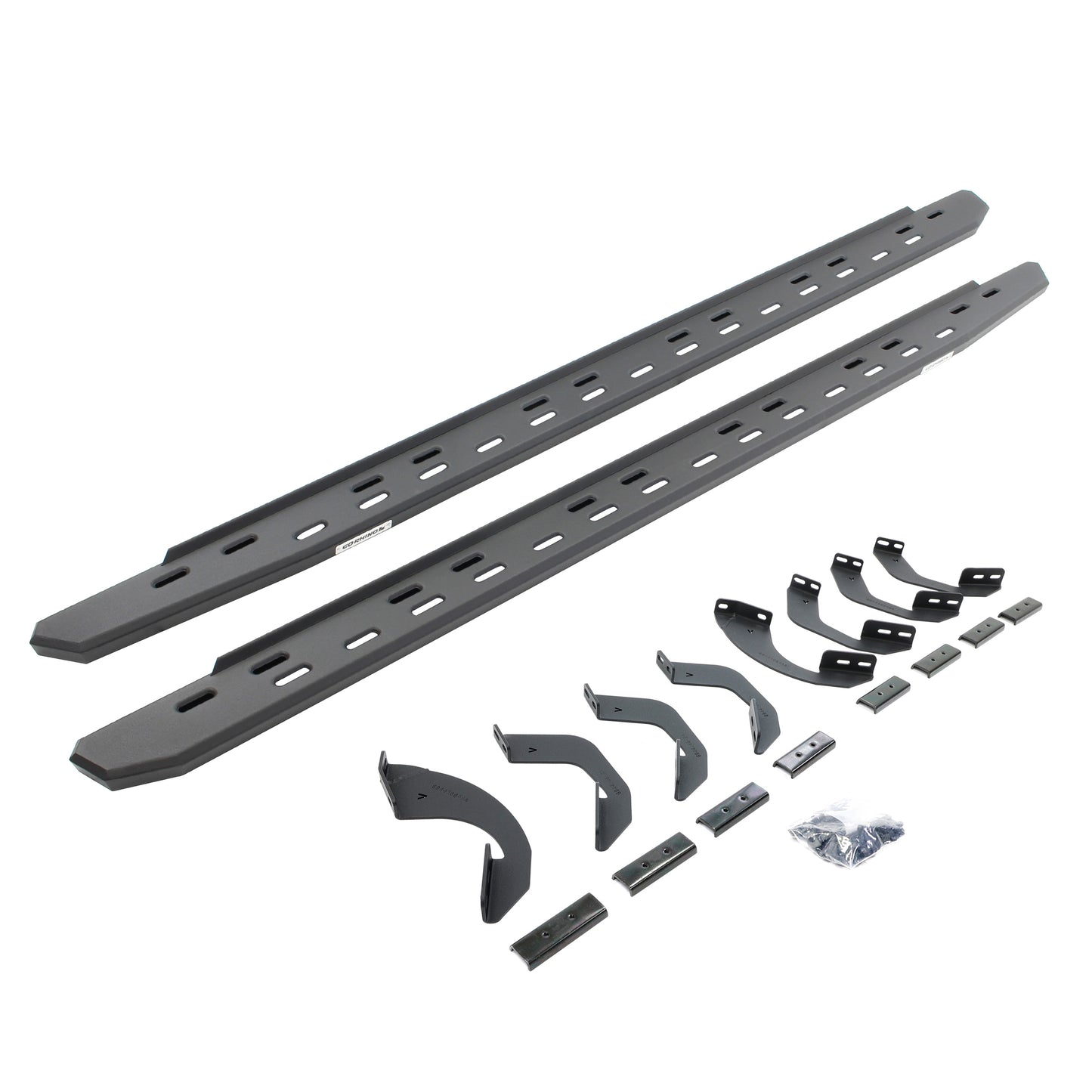 Go Rhino 69643687SPC RB30 Slim Line Running Boards With Mounting Bracket Kit Textured Black