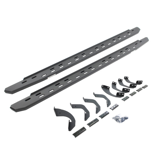 Go Rhino 69643687SPC RB30 Slim Line Running Boards With Mounting Bracket Kit Textured Black