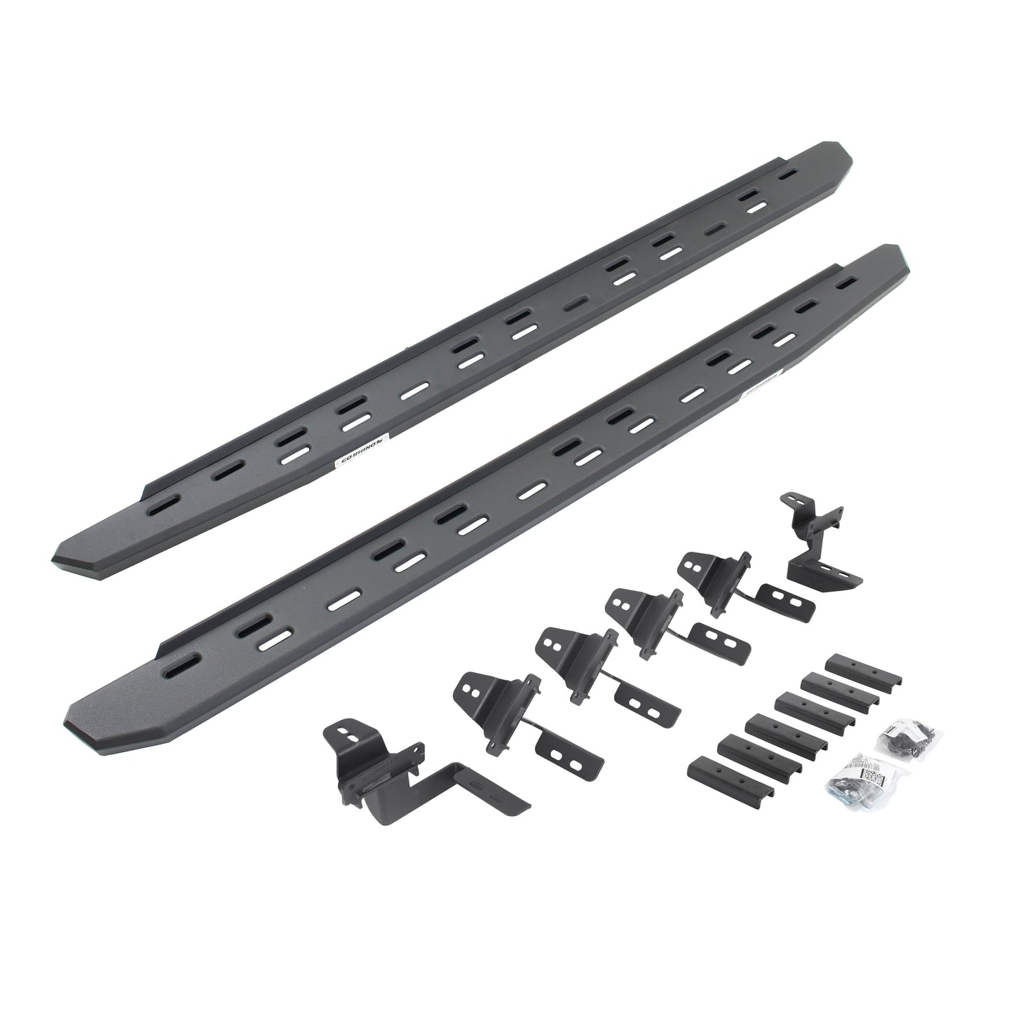 Go Rhino 69650568SPC RB30 Slim Line Running Boards With Mounting Bracket Kit Textured Black