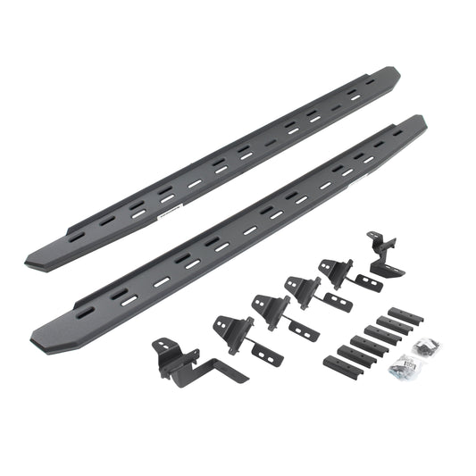 Go Rhino 69650568SPC RB30 Slim Line Running Boards With Mounting Bracket Kit Textured Black