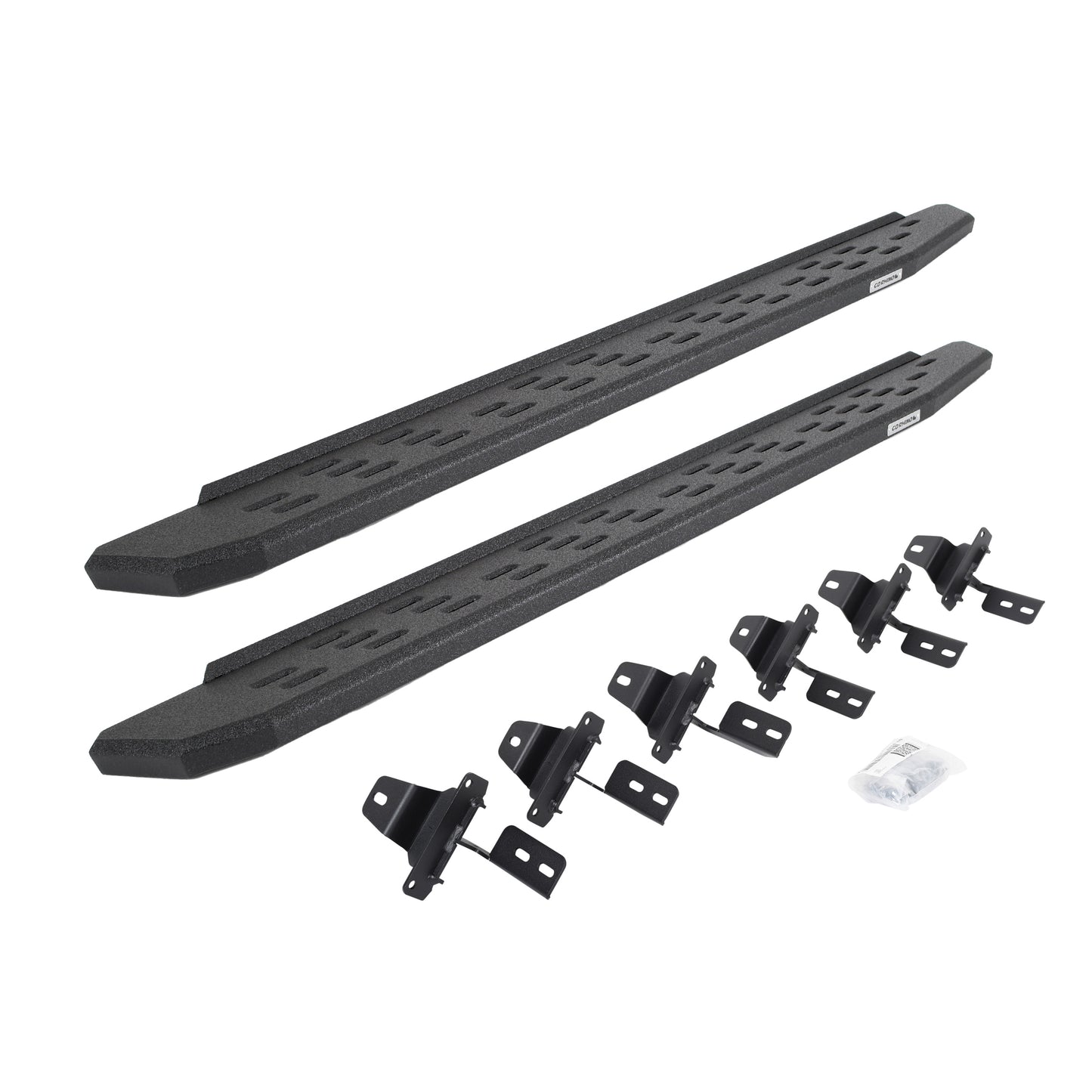 Go Rhino 69650673T RB30 Running Boards With Mounting Bracket Kit Protective Bedliner Coating