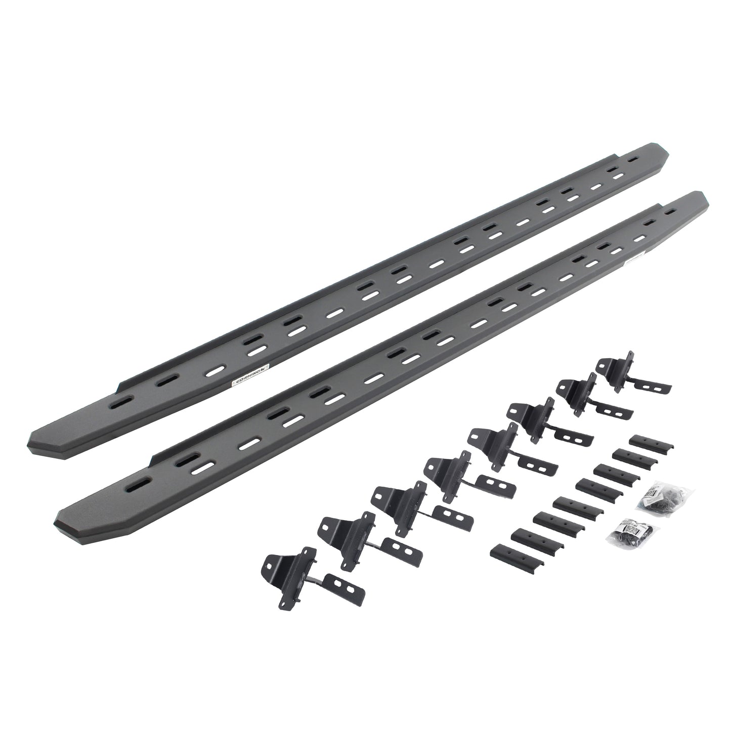 Go Rhino 69651687SPC RB30 Slim Line Running Boards With Mounting Bracket Kit Textured Black