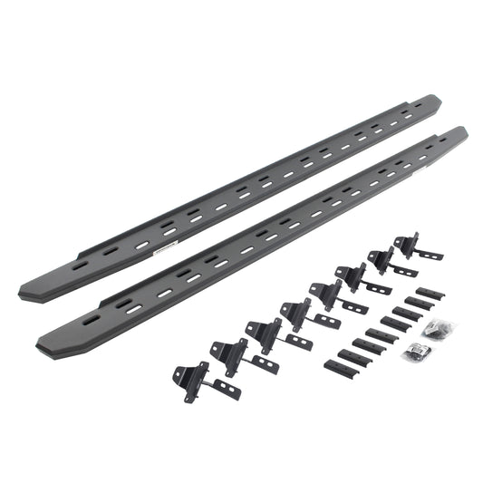 Go Rhino 69651687SPC RB30 Slim Line Running Boards With Mounting Bracket Kit Textured Black