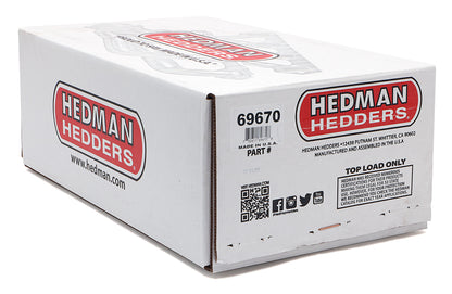 Hedman Hedders STANDARD UNCOATED HEADERS; 1-1/2 IN. TUBE DIA.; 2-1/2 IN. COLL.; MID-LENGTH DESIGN 69670