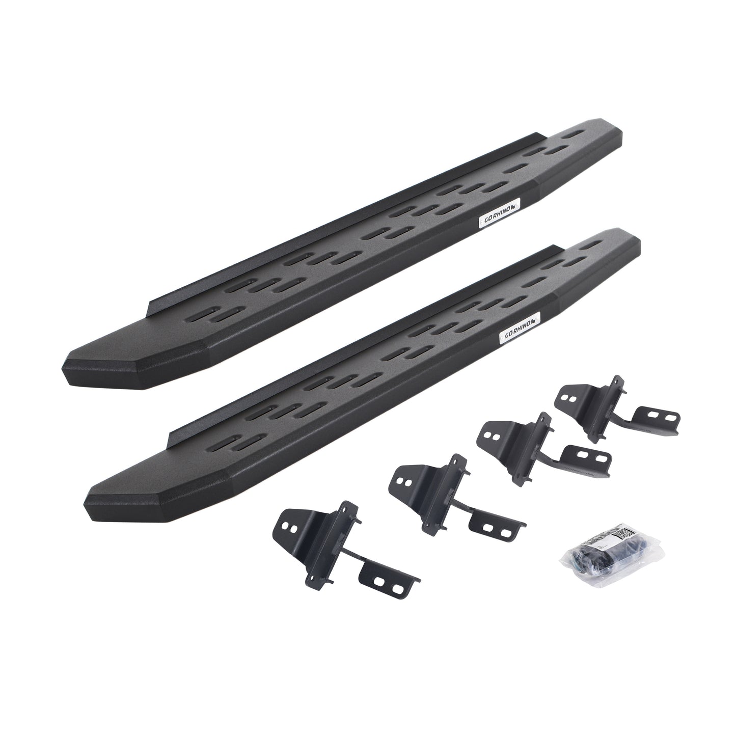 Go Rhino 69692648PC RB30 Running Boards With Mounting Bracket Kit Textured Black