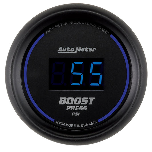 AutoMeter 2-1/16 in. BOOST 0-60 PSI COBALT DIGITAL 6970